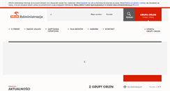 Desktop Screenshot of orlenadministracja.pl